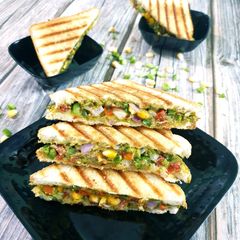 A picture of Veg. Cheese Grill Sandwich.