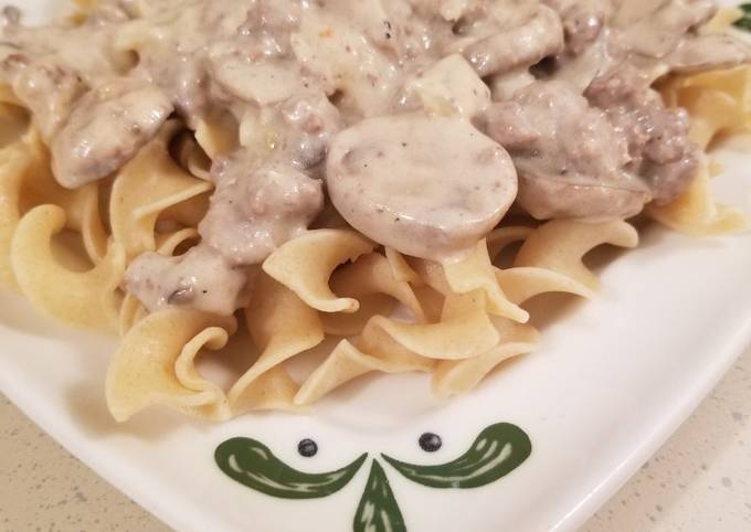 Steps to Make Ultimate Classic Ground Beef Stroganoff