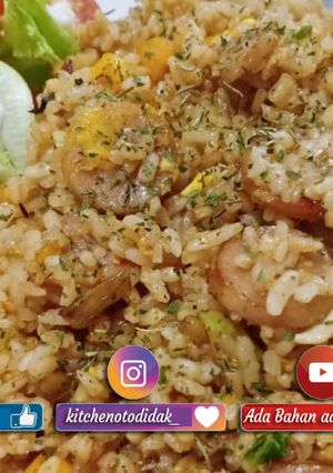Foto resep Resep nasi goreng Hawaii paprika, simple Dan gurih!!