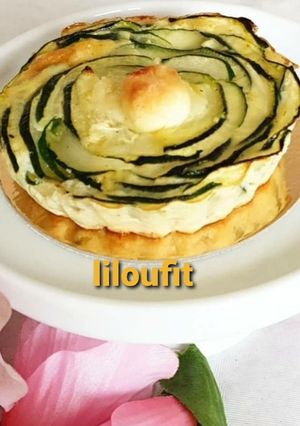 Une photo de Tartellette courgettes chèvre sans pâte