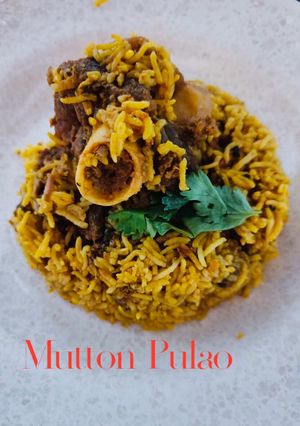A picture of Mutton Pulao.