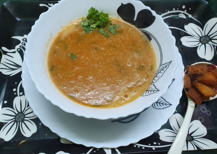 Steps to Prepare Speedy Lentil and Vegetable Soup