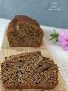 Una foto de Budín saludable con dátiles y nueces