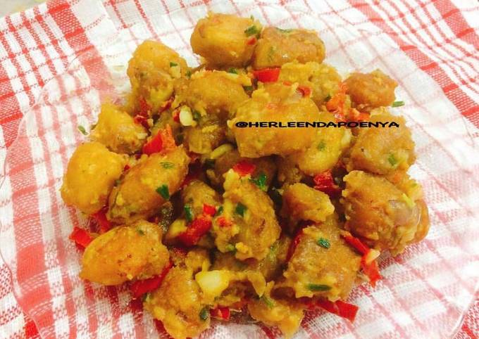 Resep Ayam Goreng Saos Telur Asin, Lezat