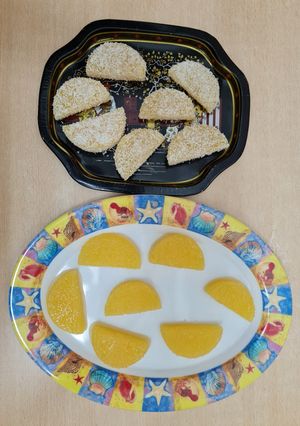 Una foto de Gomitas de naranja 🍊 sin gelatina 🍊