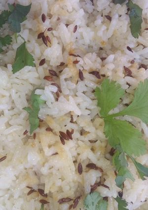 A picture of Jeera rice.