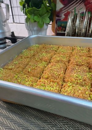 صورة لوصفة بسبوسة الطازج بالشعيريه الباكستانيه