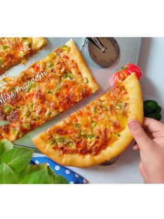 عکسی از دستور مرغ با سس بوفالو و نان خاچاپوری