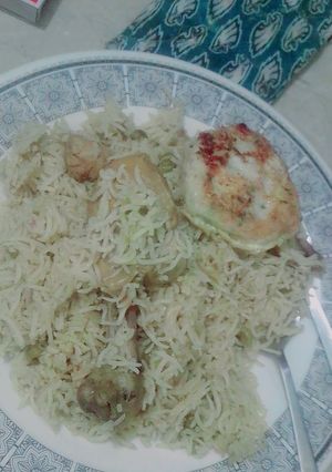 A picture of Chicken pea pulao.
