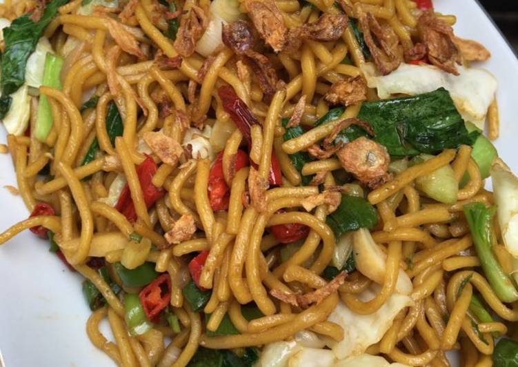 Cara Gampang Menyiapkan Mie goreng sayur Anti Gagal