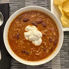 A picture of Turkey Chili.
