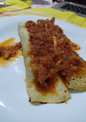 Una foto de Canelones de pollo y espinaca