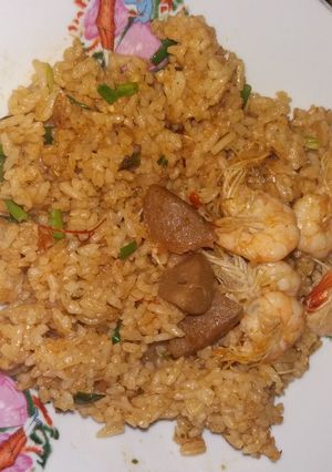 Foto resep Nasi goreng bakso udang
