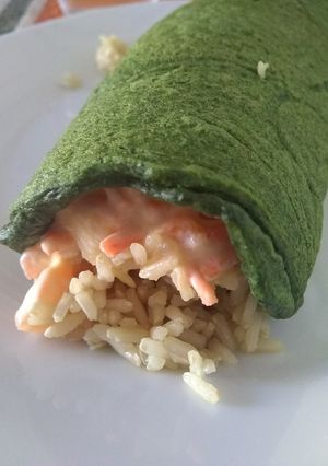 Una foto de Wraps de espinaca