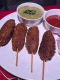 Nutrela paneer seek kabab