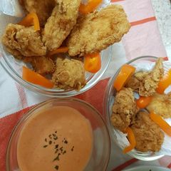A picture of My Spicey Battered Crunchy Chicken 💖.