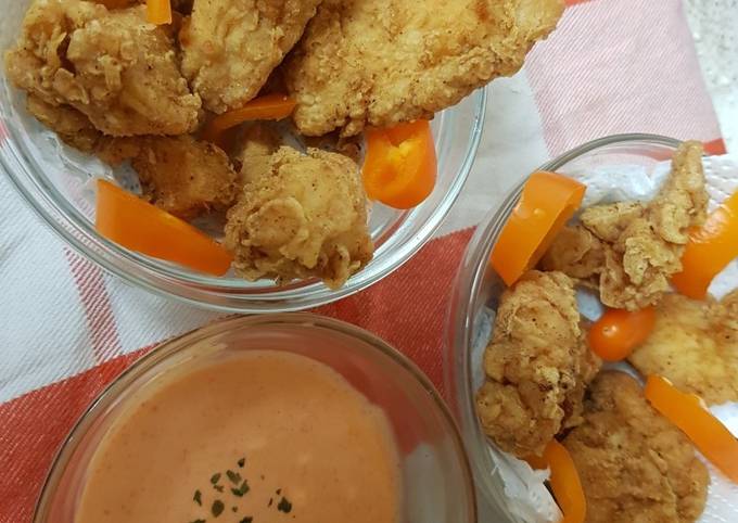 Recipe of Homemade My Spicey Battered Crunchy Chicken 💖