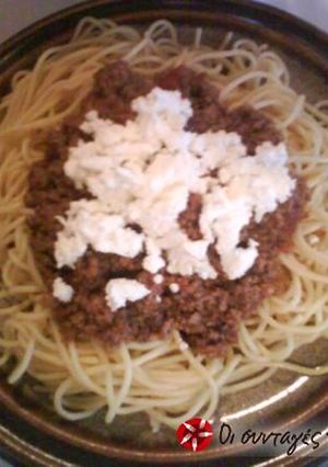 Φωτογραφία της συνταγής Spaghetti με σάλτσα κιμά