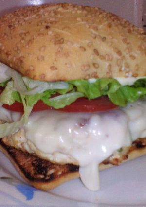 Foto principal de Hamburguesa de pollo con avena🍔