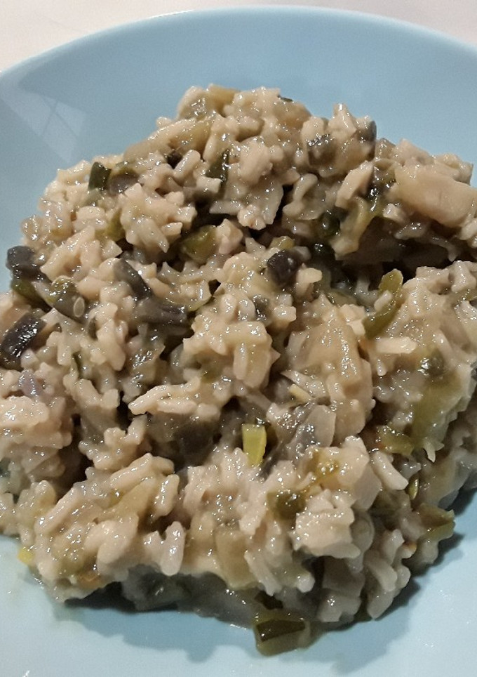 Una foto de Arroz meloso con verduras