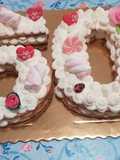 Number Cake di frolla Sable ' e camy cream