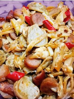 Foto resep JBS (jamur bakso sosis) asam manis