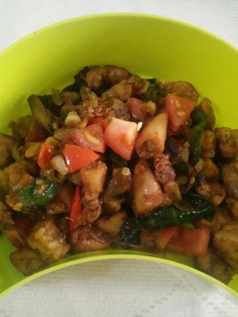 Cara Gampang Membikin Resep  Tumis asin cumi, tempe dan jamur pedas yang Enak, Sempurna