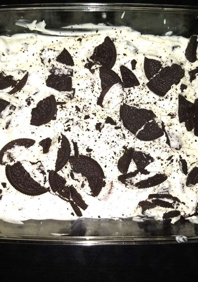 Una foto de Helado casero de oreo en casa!👌#helado casero #dulces
