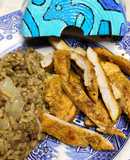 Filetes de pavo en adobo de miel y jengibre