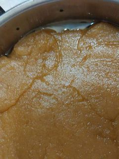 A picture of Kadah Parshad Aate ka halwa.