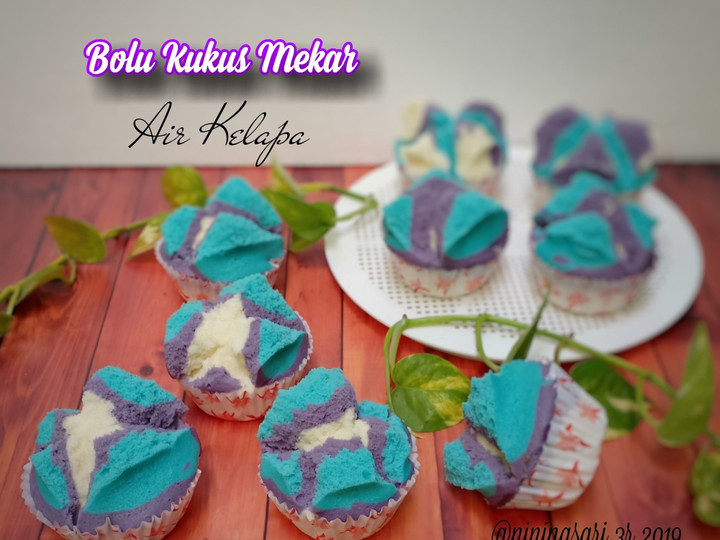 Anti Ribet, Memasak Bolu kukus mekar air kelapa Yang Mudah