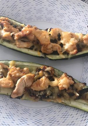 Una foto de Calabacines rellenos