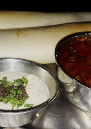 A picture of Masala dosa😋.