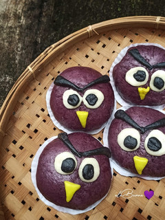 Foto resep 485. Bakpao Ungu Karakter (Angry Birds)