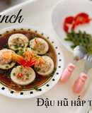 Đậu hũ hấp tôm - ăn dặm