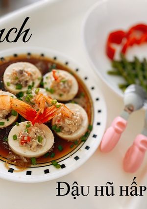 Hình của món Đậu hũ hấp tôm - ăn dặm.