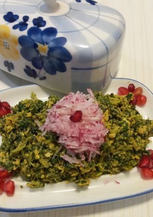 عکسی از دستور املت ریحان و سیر(یک خوشمزه واقعی)😋