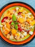 Insalata di riso al melone al limone