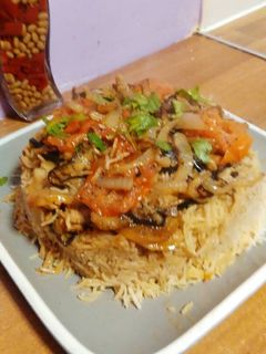 صورة لوصفة مقلوبة باذنجان