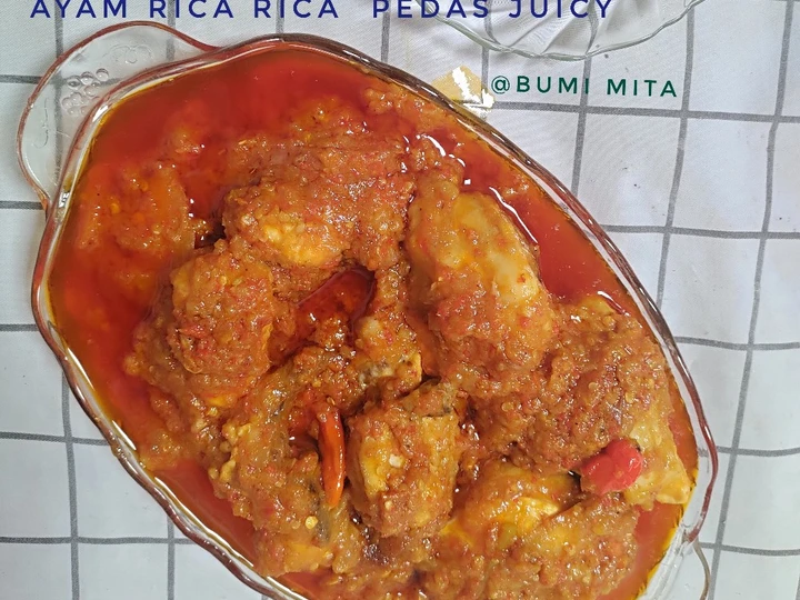 Langkah Gampang Membuat Resep Ayam Rica Rica Pedes Juicy -160 by Bumi Mita yang Sempurna Anti Ribet, Bisa Manjain Lidah