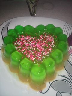 عکسی از دستور ژله قلبی