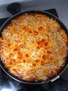 Una foto de Macarrones con mozzarella