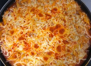 Una foto de Macarrones con mozzarella