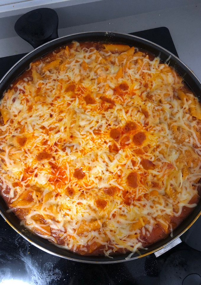 Una foto de Macarrones con mozzarella