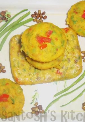 A picture of Mix veggies muffins.