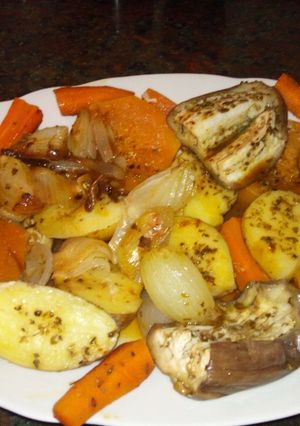 Una foto de Verduras al horno