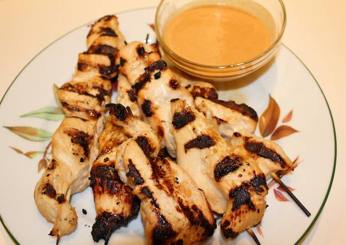 Recipe of Quick Grilled Chicken Satay Skewers