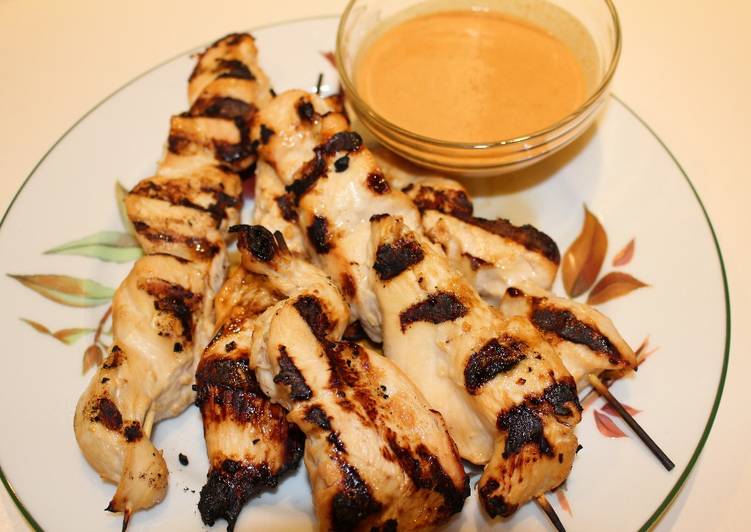 Recipe of Ultimate Grilled Chicken Satay Skewers