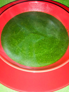 Una foto de Crema vegana verde