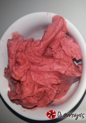 Φωτογραφία της συνταγής Σπιτικό sorbet φράουλας